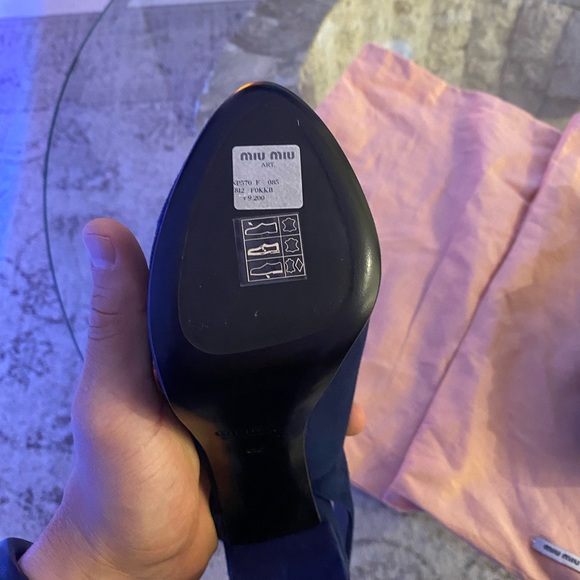 MIU MIU blue high heels authentic, brand new - Picture 3 of 4